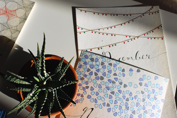 DIY Calendar and thoughts for 2016 // Boots & Cats