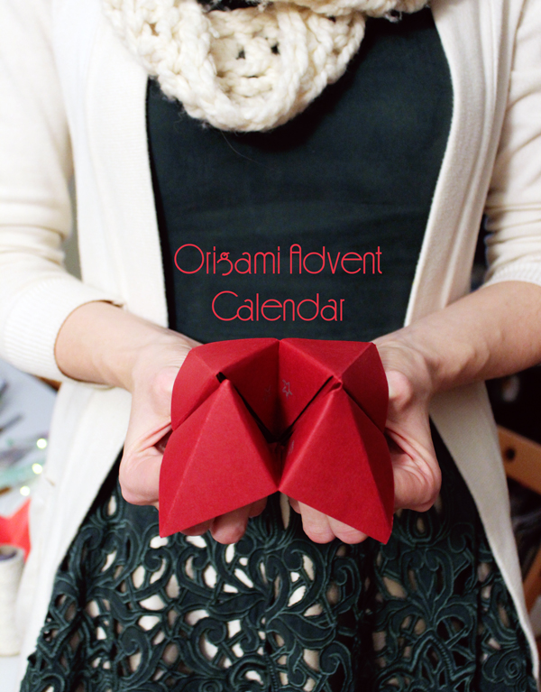 Origami Advent Calendar // Boots and Cats